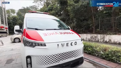 'Xitoy O`zbekistonga tez tibbiy yordam elektromobillari etkazib beradi'ning rasmi