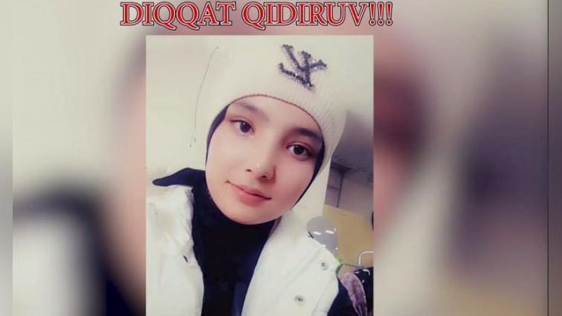 'Andijonda bedarak yo`qolgan 17 yoshli qizni topishda ko`mak so`ralmoqda'ning rasmi