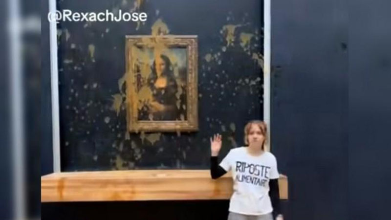 'Parijdagi Luvr muzeyida "Mona Liza"ga sho`rva to`kib ketishdi'ning rasmi