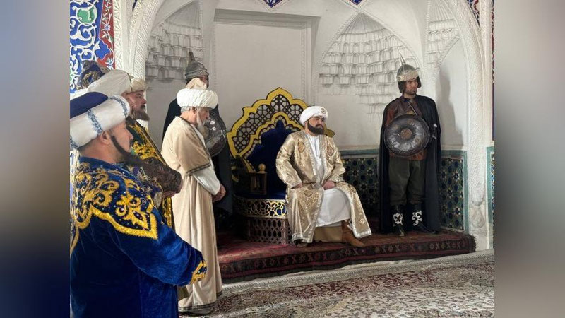 Изрображение 'Торжественный прием хана воспроизвели в кокандском музее'