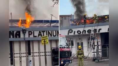 Изрображение 'На рынке автозапчастей на Фархадской ярмарке в Ташкенте горела крыша магазина (видео)'