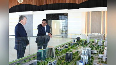 'Prezidentning navbatdagi manzili Sharof Rashidov tumanida qurilayotgan “Yangi O`zbekiston” massivi bo`ldi'ning rasmi