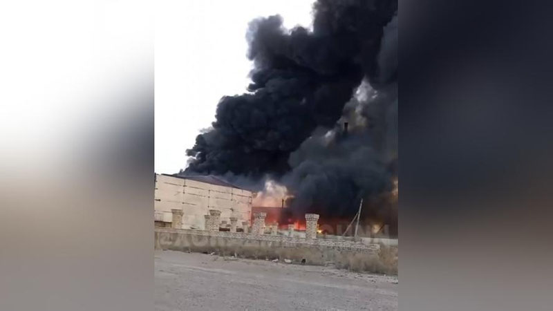 'Xorazmdagi qog`oz va karton ishlab chiqarish sexida yong`in chiqdi'ning rasmi