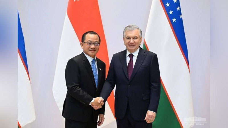 'Mirziyoev Singapur Parlamenti Spikerini qabul qildi'ning rasmi