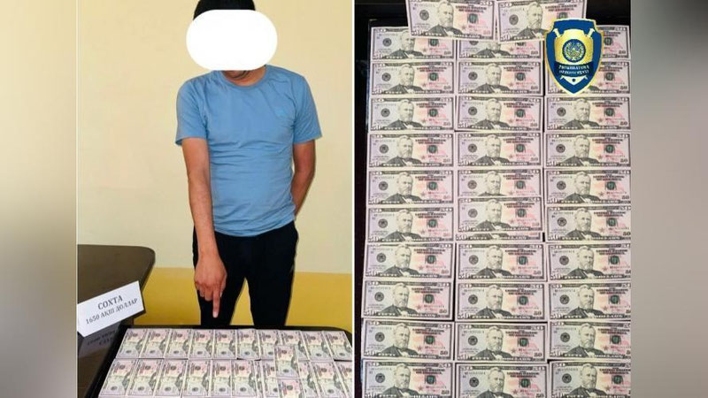 'Qalbaki  dollar sotayotgan shaxs ushlandi'ning rasmi