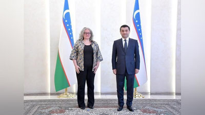 Изрображение 'Бахтиёр Саидов провел встречу с новым постоянным координатором ООН в Узбекистане'