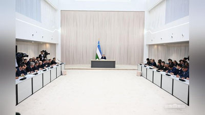 'Prezident raisligida videoselektor yig`ilishi boshlandi'ning rasmi