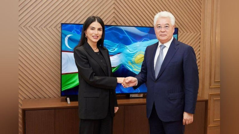 'Saida Mirziyoeva Qozog`istonning O`zbekistondagi elchisi bilan uchrashuv o`tkazdi'ning rasmi