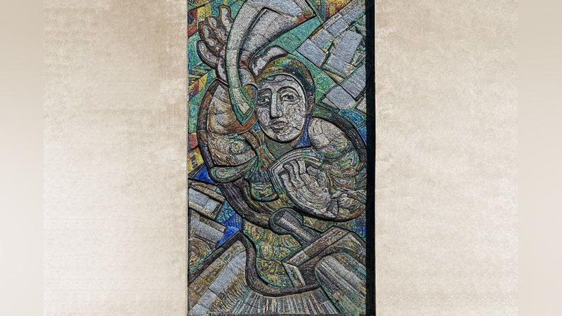 Изрображение 'Мозаичному панно со здания газетного цеха в Ташкенте нашли новое место'