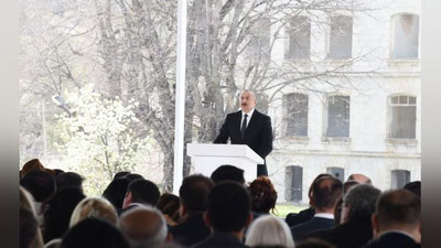 'Она тили Озарбайжоннинг барча фуқароларини бирлаштиради — Алиев'ning rasmi