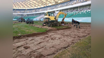 '"Milliy" stadionning chimini yangilash ishlari olib borilmoqda'ning rasmi