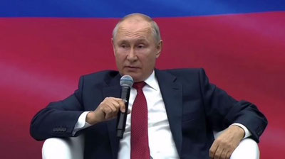 Изрображение 'Путин раскритиковал идею размещать афганских беженцев в Центральной Азии (видео)'