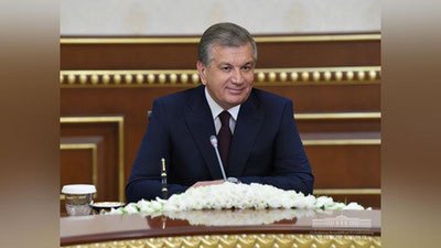 'O`ZBEKISTON RESPUBLIKASI PREZIDENTI TURKIYa HAMKORLIK VA MUVOFIQLAShTIRISh AGENTLIGI PREZIDENTINI QABUL QILDI'ning rasmi