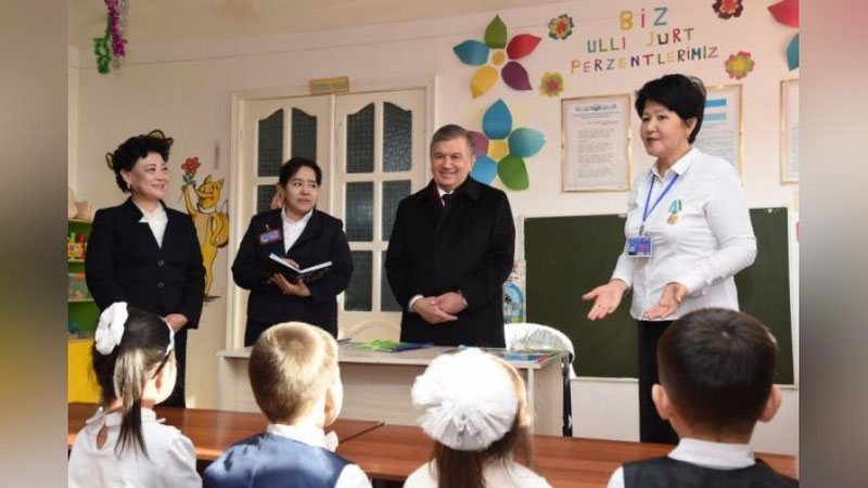 'ShAVKAT MIRZIYoEVNING ChIMBOYLIKLARGA YaNGI TOPShIRIG`I'ning rasmi