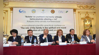 'Toshkentda bolalar va yoshlar tarbiyasida oilaning o`rniga bag`ishlangan xalqaro anjuman boshlandi 'ning rasmi
