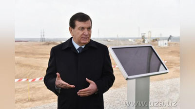 '​Prezident G`uzor tumanidagi “Sho`rtan gaz-kimyo” majmuasi yangi loyihalari bilan tanishdi'ning rasmi