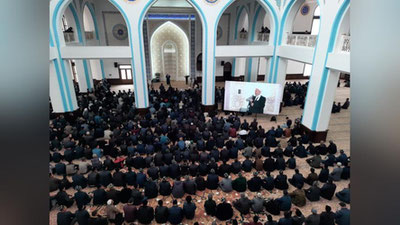 Изрображение 'В Ургуте открылась новая мечеть на 8 тысяч человек (фото)'