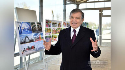 'Президент Олмазор туманига ташриф буюрди'ning rasmi