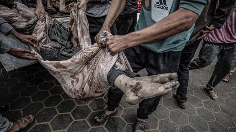 'Isroil armiyasi G`azo sektoridagi qochqinlar lagerlariga hujum qildi  Havo hujumlari va o`qqa tutilishi oqibatida o`nlab falastinliklar halok bo`ldi.'ning rasmi