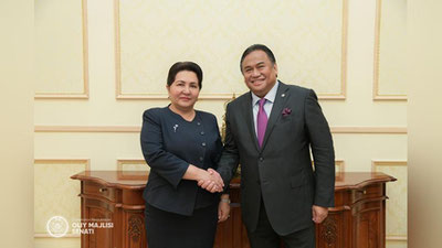 'Senati Raisi Indoneziya parlamenti spikerining o`rinbosari bilan uchrashdi'ning rasmi