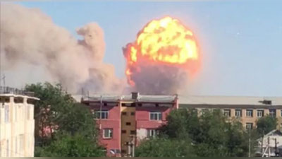 'Qozog`istonning 9 ta hududida hamon portlash xavfi mavjudligi aniqlandi (Video)'ning rasmi