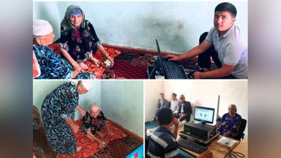 'Buxorolik 120 yoshli onaxonga biometrik pasport  rasmiylashtirildi'ning rasmi