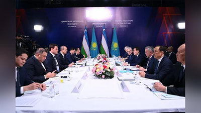 Изрображение 'Главы правительств Узбекистана и Казахстана провели встречу в Алматы'