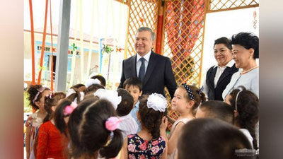 'Yangi bog`cha mahalladagi 160 nafardan ziyod bolaning zamonaviy ta`lim-tarbiya olishiga xizmat qiladi'ning rasmi