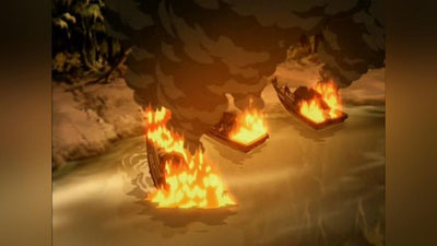 'Tayvanda yonayotgan qayiqlar festivali bo`lib o`tdi 'ning rasmi