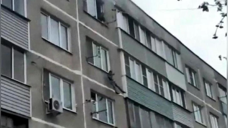 Изрображение 'В Подмосковье супруги погибли, спасаясь от устроенного ими пожара (видео, 18+)'