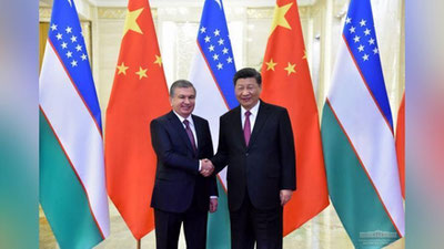 'O`zbekiston Prezidenti Xitoy Raisi bilan uchrashdi'ning rasmi