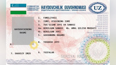 'Янги ҳайдовчилик гувоҳномаси қанча туради?'ning rasmi