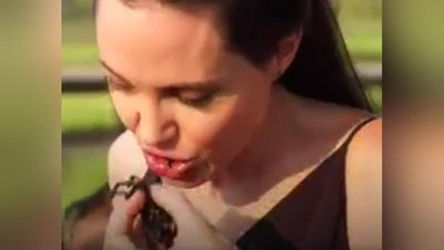 Изрображение 'АНДЖЕЛИНА ДЖОЛИ ПЕРЕКУСИЛА ПАУКАМИ (ВИДЕО)'