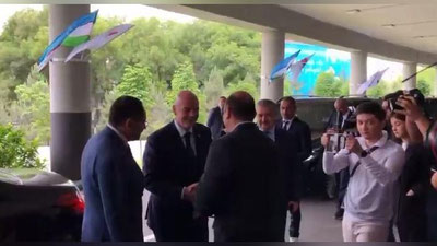Изрображение 'Президент ФИФА побывал в Ассоциации футбола Узбекистана и в "Хумо арене" (видео)'