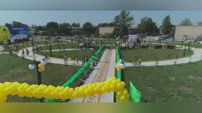 Изрображение 'В Бектемирском районе открылся парк "Бунедкор" (видео)'