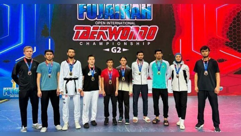 Изрображение 'Узбекские таэквондисты завоевали 10 медалей на турнире “Fujairah Open”'