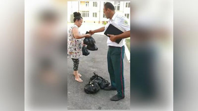 Изрображение 'Сотрудники Сергелийского РОВД помогли матери 6-х детей'