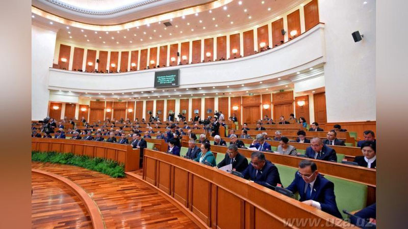 '​SENATORLAR QIShLOQ XO`JALIGIDA MAJBURIY MEHNATGA QARShI ChORALAR KO`RMOQDALAR'ning rasmi