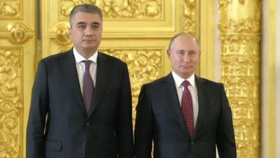 Изрображение 'ПРЕЗИДЕНТ РОССИИ ПРИНЯЛ ВЕРИТЕЛЬНЫЕ ГРАМОТЫ ОТ НОВОГО ПОСЛА УЗБЕКИСТАНА'