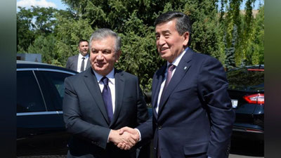 Изрображение 'В Бишкеке прошла встреча глав Узбекистана и Кыргызстана (фото)'