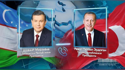 'Президент Режеп Таййип Эрдоған билан телефон орқали мулоқот қилди'ning rasmi