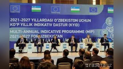 'ЕИ ва Ўзбекистон 2021−2027 йилларга мўлжалланган ҳамкорликни кенгайтиришнинг янги дастурини ишга туширди'ning rasmi
