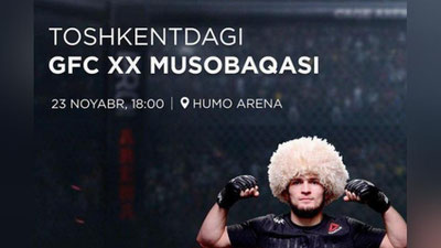 'Habib Nurmagomedov keladigan Toshkentdagi MMA oqshomi uchun chipta narxlari ma`lum bo`ldi'ning rasmi