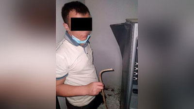 Изрображение 'В Самаркандской области мужчину задержали во время взлома банкомата'