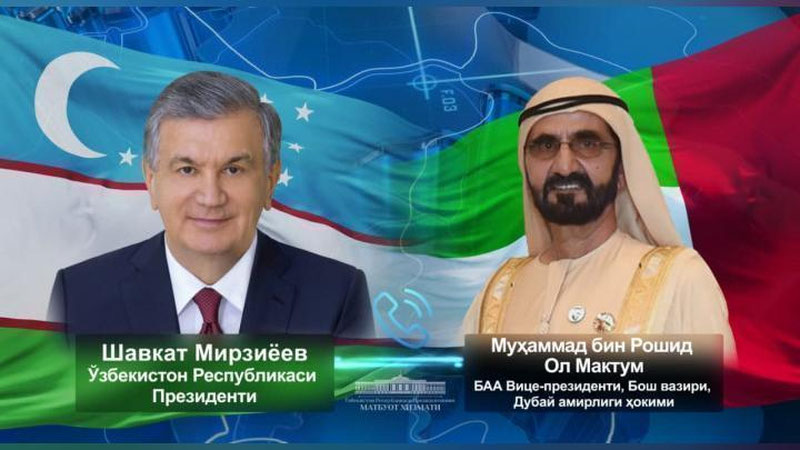 'Шавкат Мирзиёев Бирлашган Араб Амирликлари вице-президенти билан телефон орқали гаплашди'ning rasmi