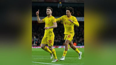 'Angliya liga kubogi. "Liverpul" mehmonda "Arsenal"dan ustun keldi'ning rasmi