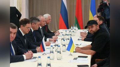 Изрображение 'Подведены итоги 5-часовых переговоров российской и украинской делегаций'