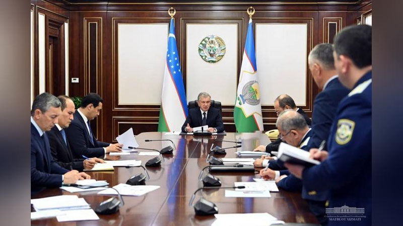 'Shavkat Mirziyoev huzurida energiya ta`minoti sohasida nazorat tizimini tartibga solish chora-tadbirlari yuzasidan yig`ilish bo`lib o`tdi'ning rasmi