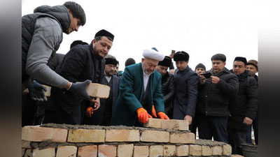 'Toshkentda yangi "Dorul omon" jome masjidiga ilk g`isht qo`yildi (foto)'ning rasmi