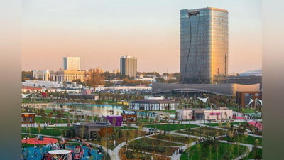 '“Tashkent City” da qurilayotgan binolarning birida yong`in sodir bo`ldi'ning rasmi